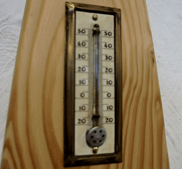 Thermomètre/Baromètre sur bois de pin